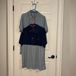 Cherokee Polos grey and dark blue.